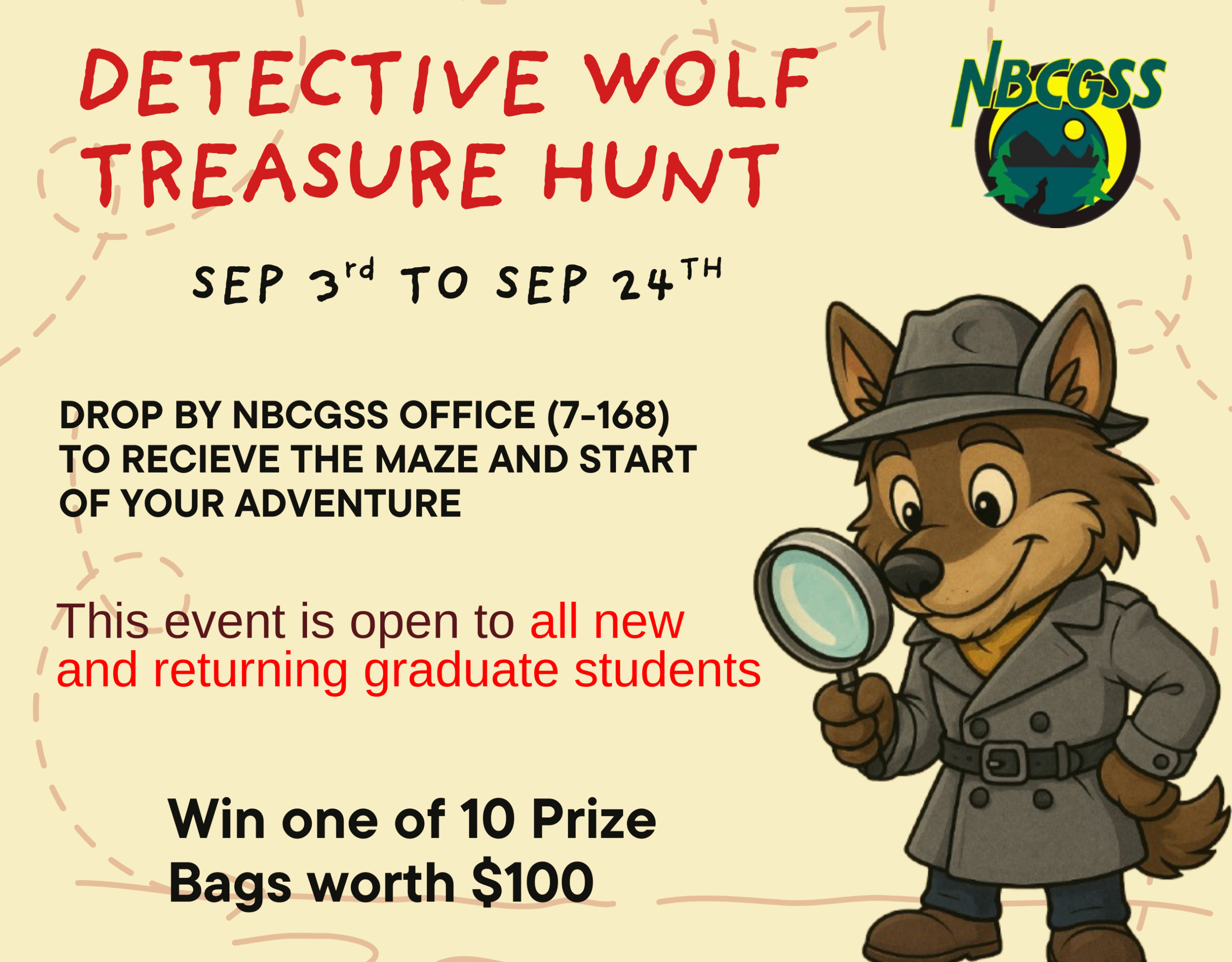 Students on a campus treasure hunt