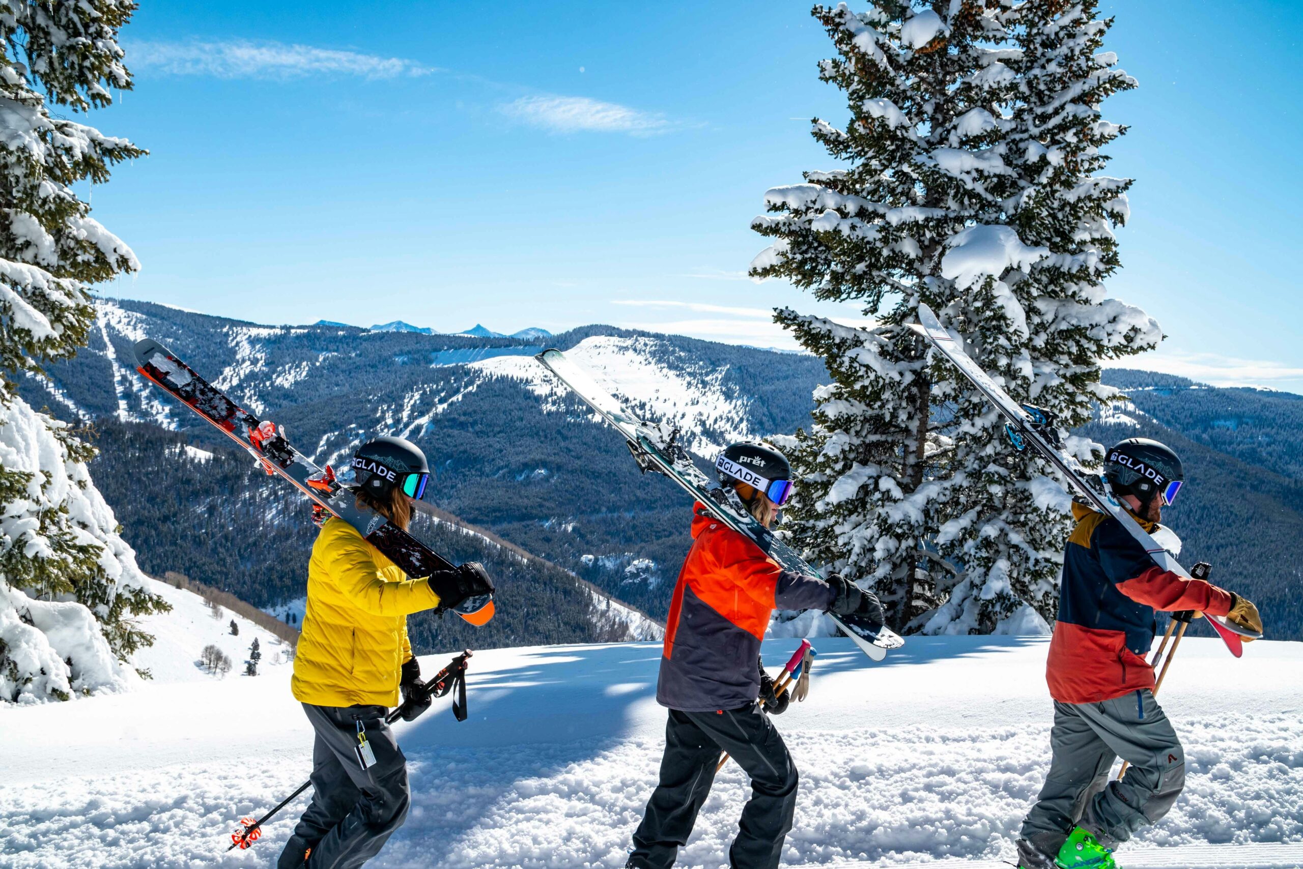 Students on a ski trip